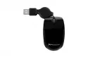 Phoenix Mini Ratón Óptico USB Retráctil 800DPI Negro