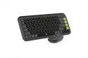 Logitech POP Icon Combo Pack Teclado + Ratón Inalámbrico Bluetooth Grafito y Verde