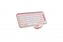 Logitech Pop Icon Combo Pack Teclado + Ratón Inalámbrico Rosa