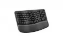 Logitech Wave Keys Teclado Inalámbrico Ergonómico Bluetooth Grafito