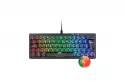 Mars Gaming Mkminipro Teclado Mecánico 60% Rgb Hot-swap Switch Marrón Portugués Negro