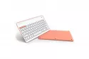 SilverHT Wireless BT Teclado Inalámbrico Naranja y Blanco para Tablets