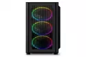 Sharkoon RGB Wave Cristal Templado USB 3.0 Negra