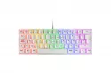 Mars Gaming MK60 Teclado Mecánico Blanco FRGB Switch Marrón Layout Español