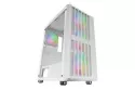 Mars Gaming Mc-vault Caja Gaming Atx 4x Ventiladores Argb 12cm Frontal Mesh Cristal Templado Blanco