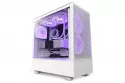 NZXT H5 Flow RGB Midi Tower Cristal Templado USB-C Blanca