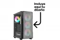Tempest Garrison ARGB ATX Cristal Templado USB 3.0 Negra + Frontal Personalizable