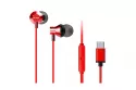 Aiwa ESTM_50USB_C_RD Auriculares Intrauditivos con Micrófono Rojos