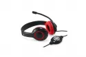 Conceptronic Auriculares USB con Control de Volumen Rojos
