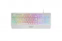 Mars Gaming Mk124 Teclado Ergonómico H-Mech FRGB Reposamuñecas Antighosting Español Blanco