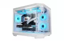 Mars Gaming MC-3TCOREM Caja Gaming Custom MicroATX Triple Cristal Templado Cámara Dual USB-C Blanca