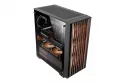 Mars Gaming MC-WOOD Caja PC ATX Panel Frontal de Madera Cristal Templado Ventilador FDB 12cm Negra