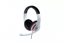 Gembird MHS-03-WTRDBK Auriculares con Micrófono Blanco/Rojo