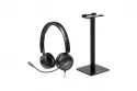 Iggual Dual Tech Set Auriculares con Micrófono + Soporte Negros