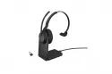 Jabra Evolve 2 55 Auriculares Bluetooth con Base de carga paraOficina/Centro de llamadas Negros