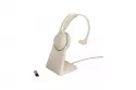 Jabra Evolve2 65 UC Auricular Mono Bluetooth Beige + Soporte de Carga
