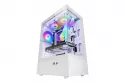 Mars Gaming Mc-xo Semitorre Atx Doble Cristal Templado Ventilador Frgb 120mm Doble Cámara Blanco