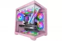Mars Gaming Mc-view2 Caja Pc Microatx Doble Cristal Templado Ventilador Frgb 120mm Rosa