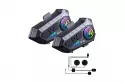Klack Y10 Auricular Intercomunicador para Moto Bluetooth, Resistencia IPX6 y Sonido Hi-Fi (2 Unid.)