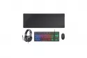 Combo Mars Gaming 4EN1 MCP-RGB3 Negro