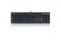 Teclado Redragon Mitra Gaming RGB Red Switch Negro