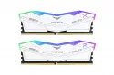 Team Group T-FORCE DELTA RGB DDR5 Blanca 6000MHz 32GB 2x16GB CL28 Dual AMD EXPO e Intel XMP Blanco