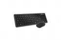 PcCom Essential Combo MK20 Low Profile Teclado + Ratón Wireless con Copilot Negro