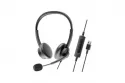 Auriculares Axtel con cable USB-A/USB-C y micrófono para oficina y llamadas