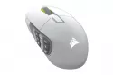 Ratón Corsair inalámbrico 33.000 DPI 16 botones Key Slider RGB batería 150h blanco