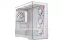 Caja PC Einarex Zenith ZM800 RGB White Midi Tower panorámica soporte 10 ventiladores