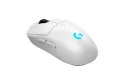 Ratón Logitech inalámbrico 32000 DPI LIGHTSPEED RGB ambidiestro 8 botones blanco