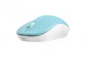 Ratón Natec inalámbrico Bluetooth 1600 DPI ambidiestro azul y blanco