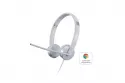 Auricular Lenovo 100 Stereo Analogue Headset Micrófono Giratorio Plata/Oficina