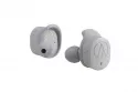 Auriculares Audio-Technica inalámbricos Bluetooth deportivos con micrófono y resistencia al agua en gris