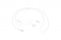 Auriculares Samsung con cable USB y micrófono integrados para llamadas y música blancos