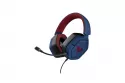 Auriculares Trust Carus Superman con cable multiplataforma micrófono extraíble azul/rojo