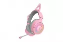 Auriculares Gaming Razer Kraken Kitty V3 Pro inalámbricos HyperSpeed y Bluetooth con orejas RGB y micrófono Quartz