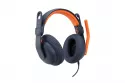 Logitech Zone Learn Auriculares Circumaurales para Estudiantes USB-C Azul/Naranja