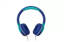 Auriculares Celly KIDSBEAT2 con cable, micrófono integrado, limitador de volumen 85 dB, uso infantil, azul