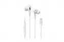 Auriculares Celly UP1200 con cable USB-C tipo in-ear, micrófono integrado y control en cable blancos