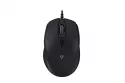 Ratón V7 MU350 USB Cableado 2500 DPI Negro Ambidiestro Silencioso Rueda