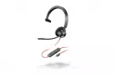 Poly Blackwire 3310 Auriculares Monoaurales USB-C Negros + Adaptador USB-C/A