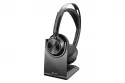 Poly Voyager Focus 2 Auriculares Bluetooth Negros con Base de Carga y Certificado Microsoft Teams