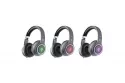 Auriculares Defender FREEMOTION B571 LED inalámbricos y cableados Bluetooth con reducción de ruido pasiva, micrófono y reproductor microSD, gris