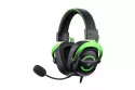 Auriculares Havit 6939119065164 con cable, gaming, jack 3,5 mm, micrófono boom, negro y verde