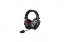 Auriculares Havit 6939119065584 inalámbricos y con cable Gaming doble conectividad micrófono negro y rojo