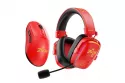 Auriculares Havit H2039BG Limited Edition inalámbricos y con cable Gaming Bluetooth con micrófono negro y rojo