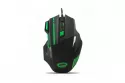 Ratón Esperanza EGM201G USB 2400 DPI Negro Verde Iluminación 7 Botones