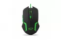 Ratón Esperanza MX205 Fighter USB 2400DPI Negro Verde Iluminación Ergonomía