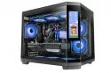 Mars Gaming Mc-3tcorelcdm Caja Gaming Micro-atx Pantalla Ips De 7.2" Triple Cristal Templado Negro